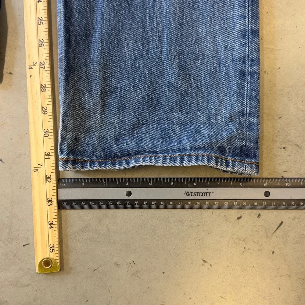 Rocawear Denim Company Mens Blue Straight Leg Baggy Jeans 36x32 Y2K Hip Hop